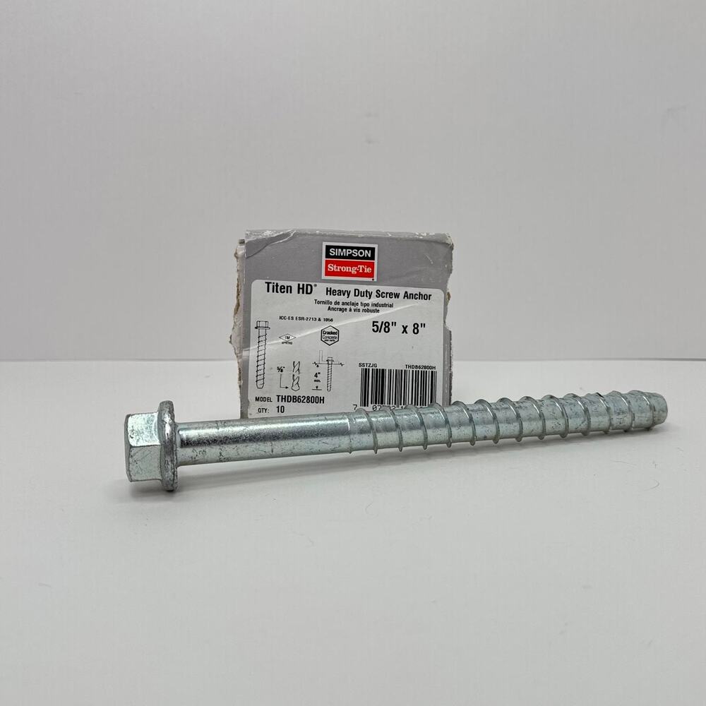 Simpson Strong Tie 5/8" X 8" Strong-Tie THDB62800H Titen HD Screw Anchor